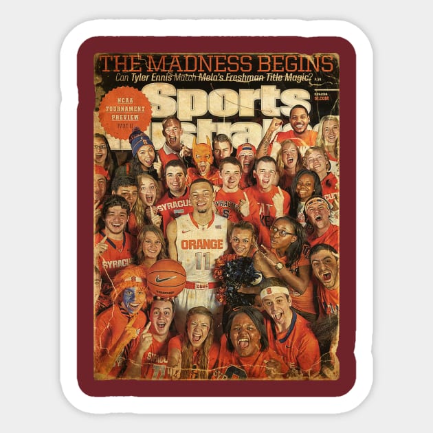 COVER SPORT - SPORT ILLUSTRATED - THE MADNESS BEGINS Sticker by FALORI